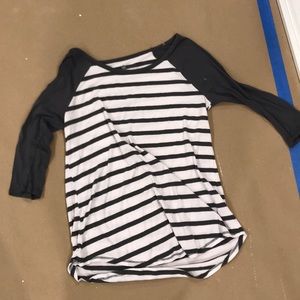 Gray and white longsleeve